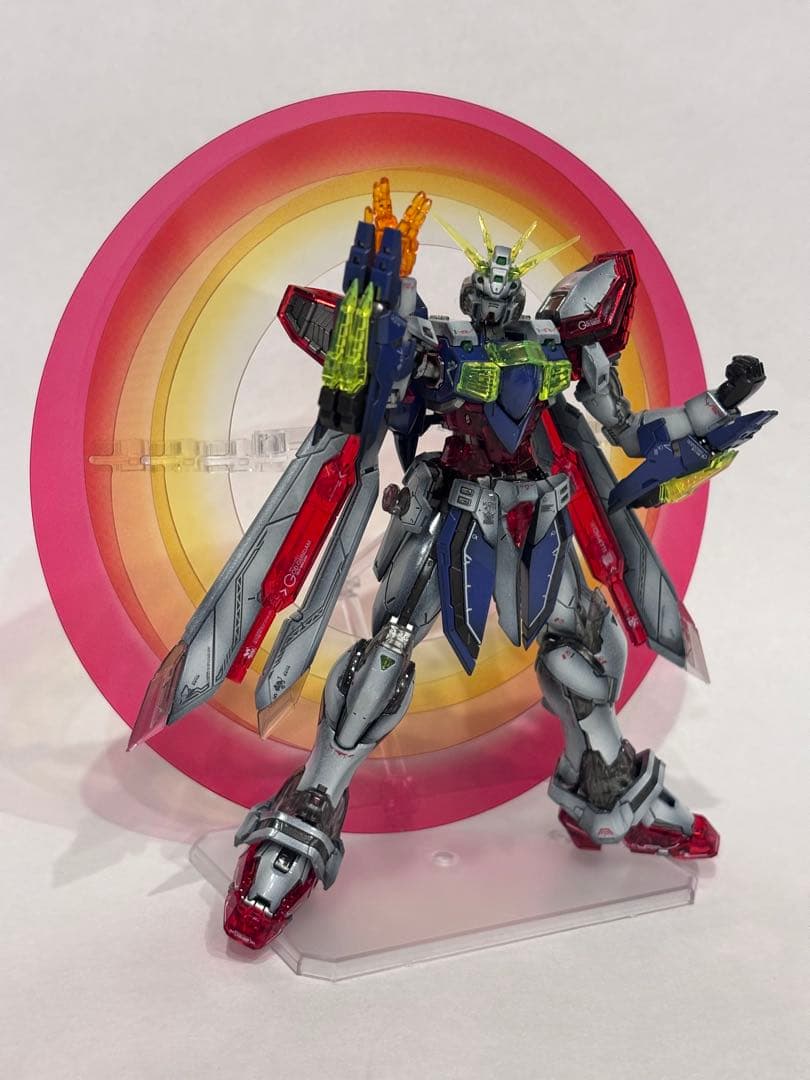 【希望価格募集】RGゴッドガンダム+風雲再起セット全塗装完成品