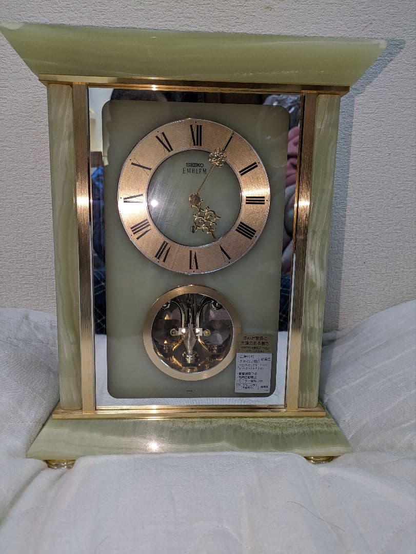 SEIKO EMBLEM 置時計 クリスタル音