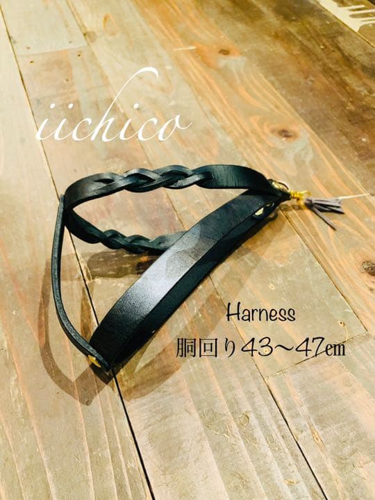 犬用　リード＆ハーネス2点SET❣️ミリタリーBlack＆Blackツートン