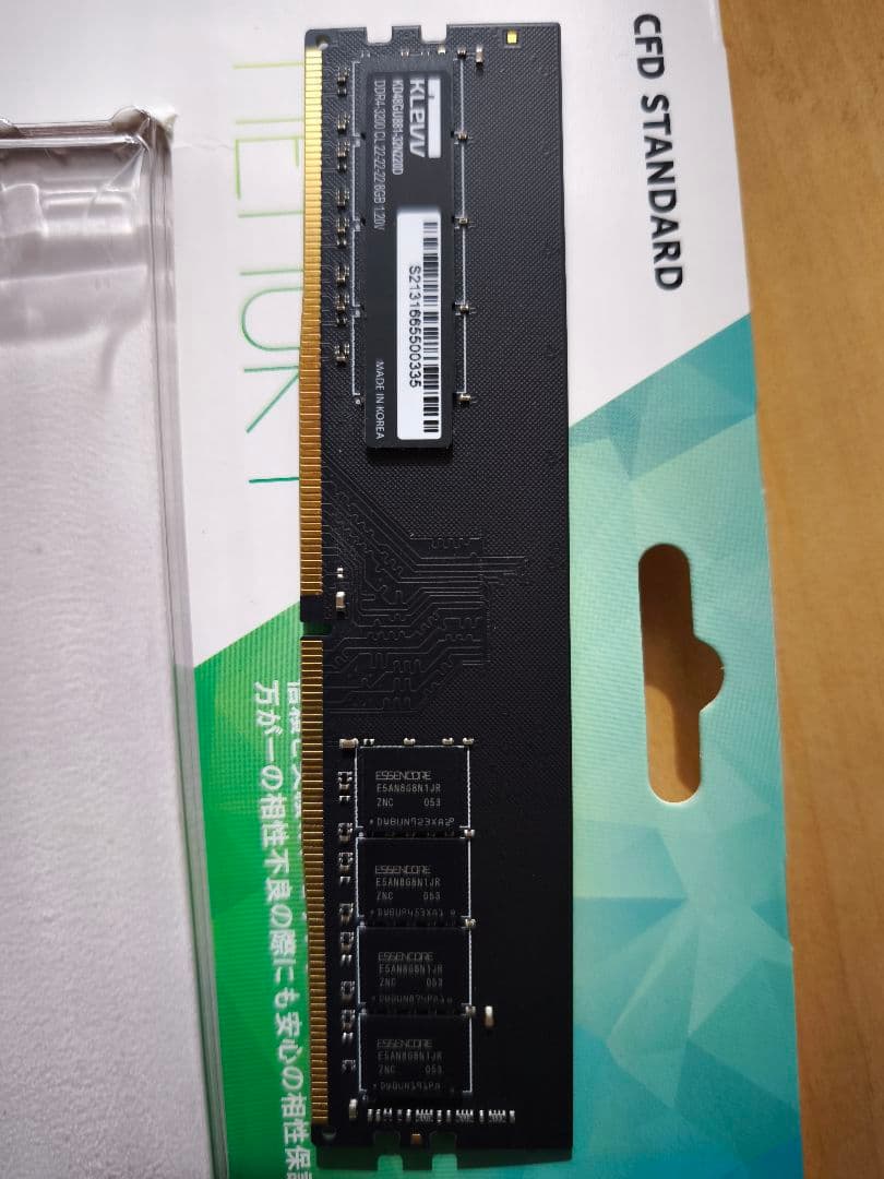 KLEVV DDR4 3200 16GB（8GB×2枚）メモリ