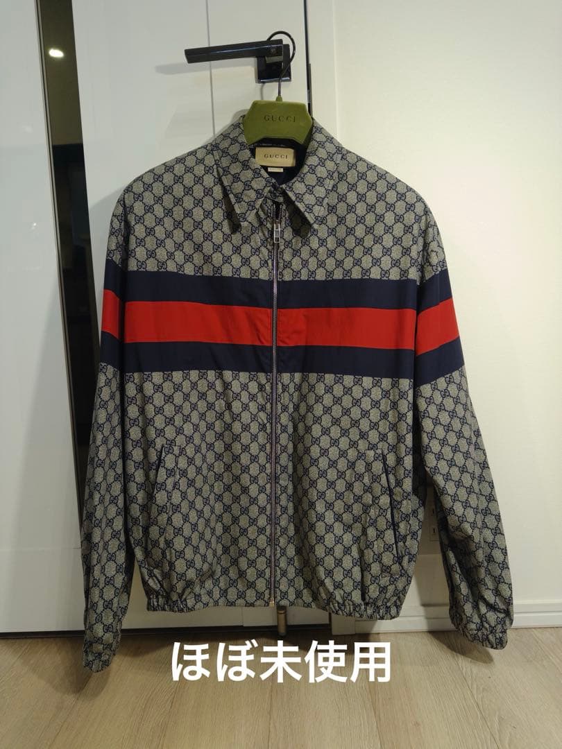GUCCI GGロゴ柄コットンジャケット　サイズ48