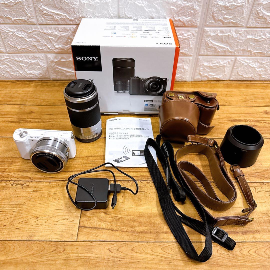 SONY α 5100 ミラーレス一眼カメラ ダブルレンズキット　ホワイト