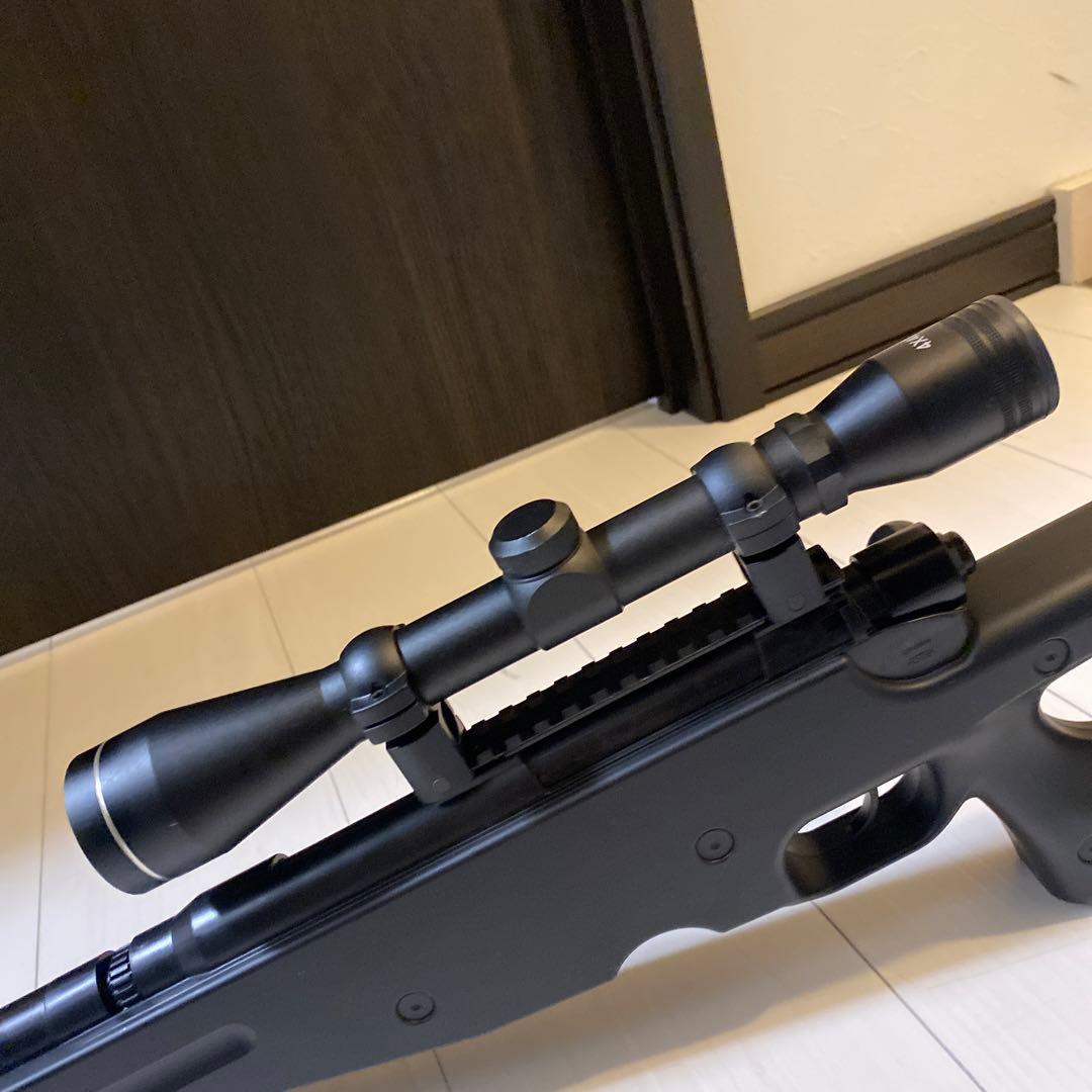スコープ付きブラックスナイパーライフル