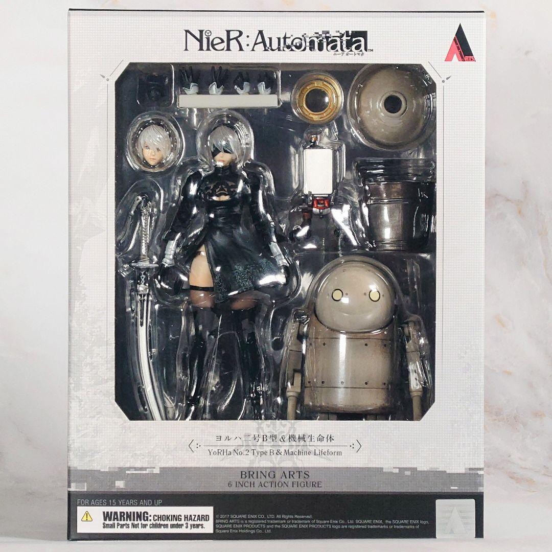 ニーアオートマタ ブリングアーツ 2B&機械生命体　塗装済み可動フィギュア