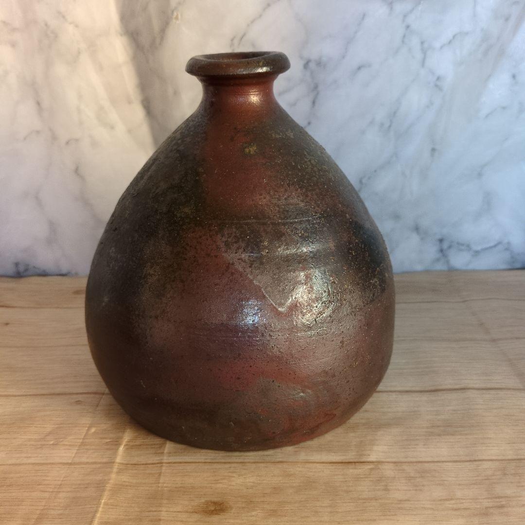 美品　花入　丹波焼　舟とっくり　森山丹山　茶道具