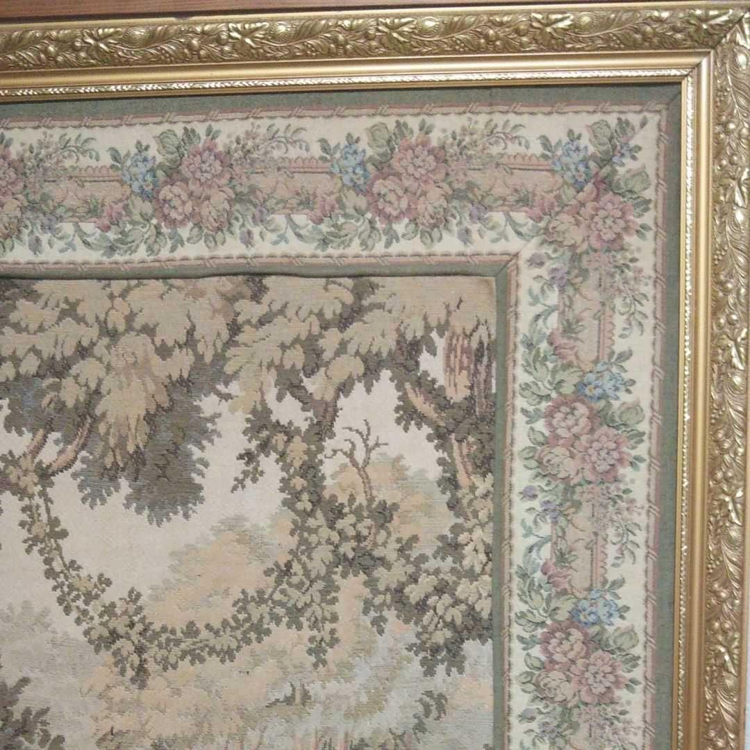 大型ゴブラン織り アンティーク絵画