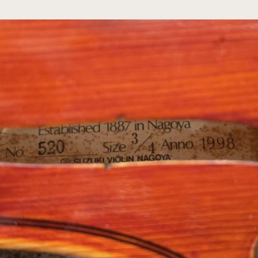 Suzuki バイオリンセット 3/4 No.520 1998年