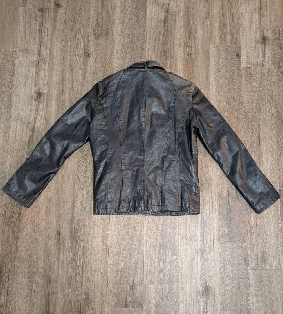 Y2K【当時モノ】TORNADOMARTホースハイド馬革セミダブルライダース