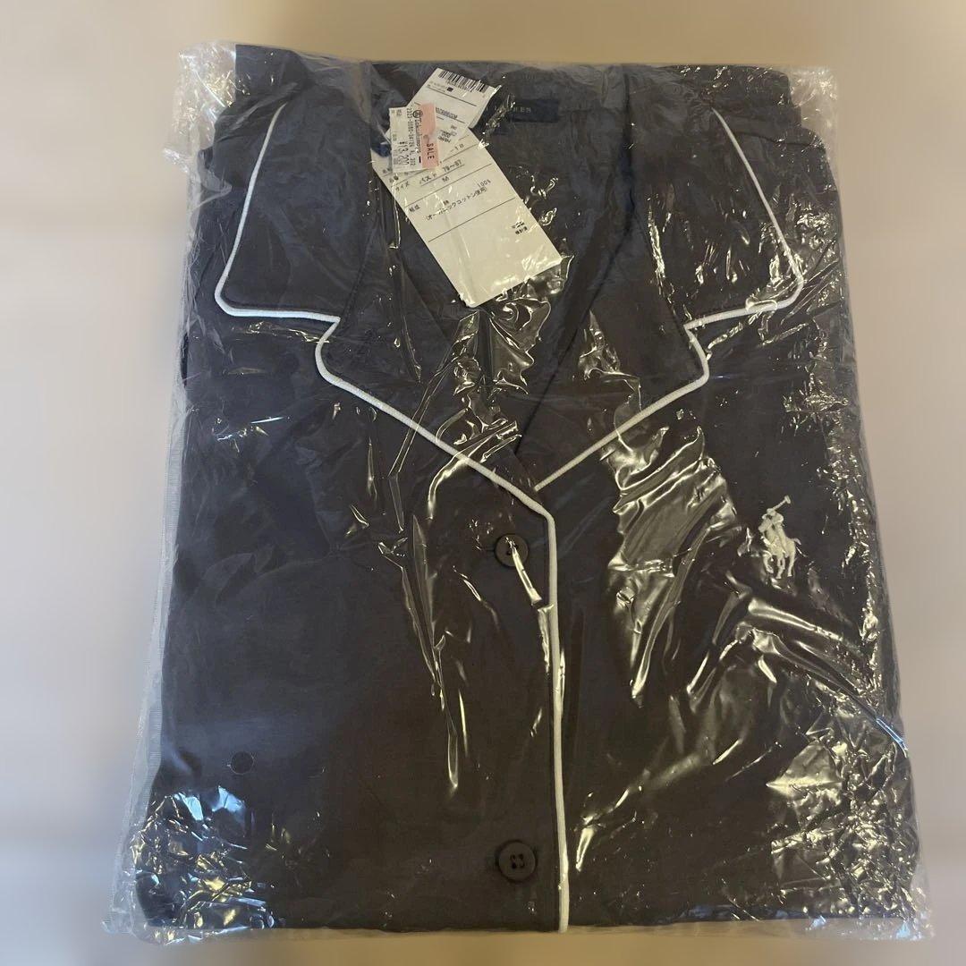 【新品タグ付】ラルフローレンパジャマレディースM オーガニックコットン　グレー