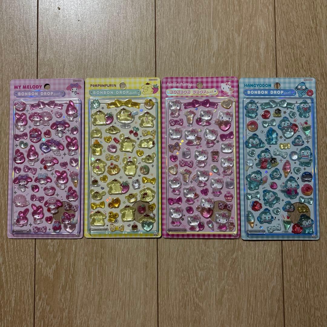 【正規品】サンリオ ボンボンドロップシール 第2弾 6枚セット