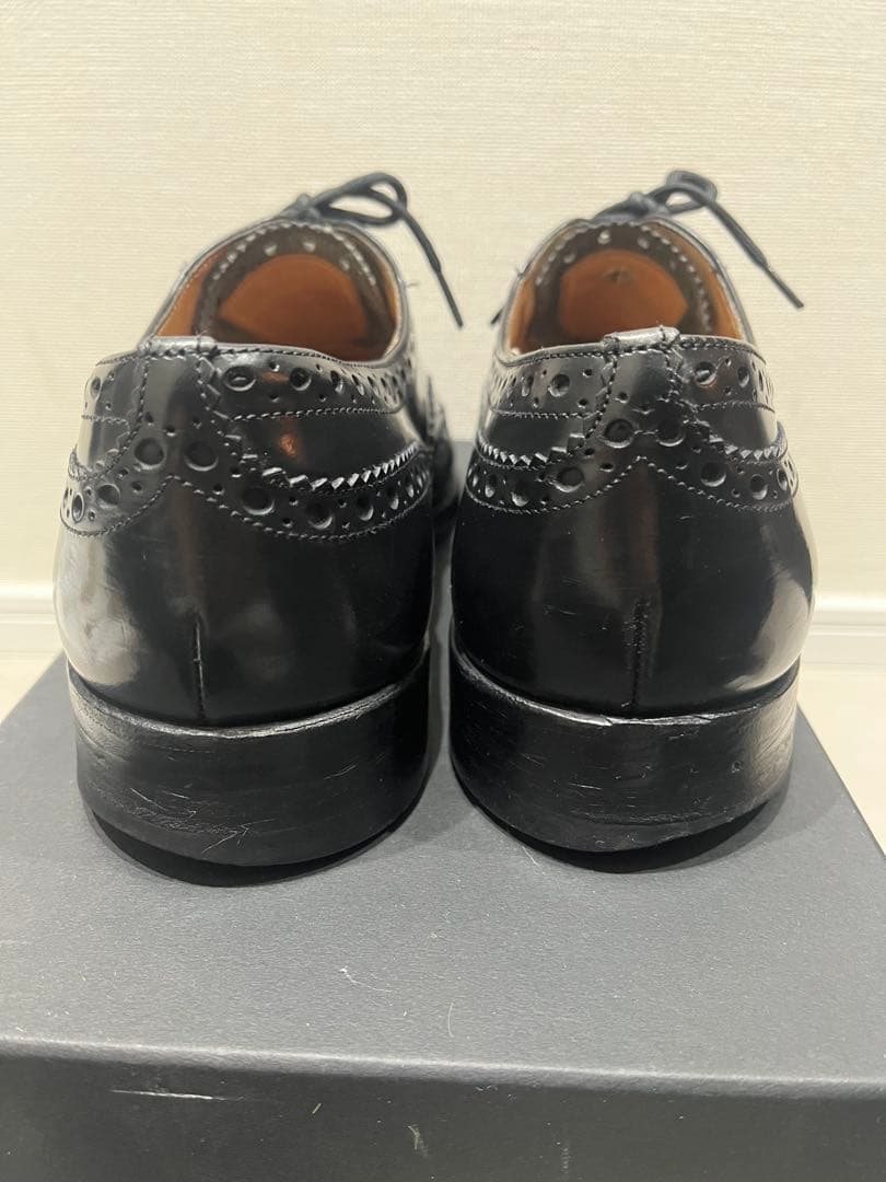 Church's burwood ウィングチップ ブラックレザーシューズ