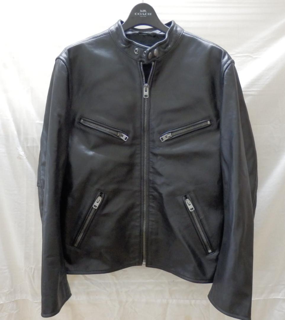 M1521 COACH コーチ レザーレーサー シングルライダース Mサイズ