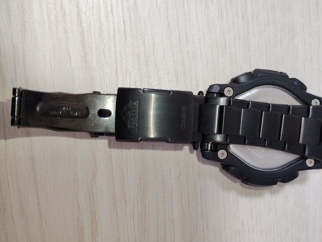 PRO TREK ブラック アナログ腕時計