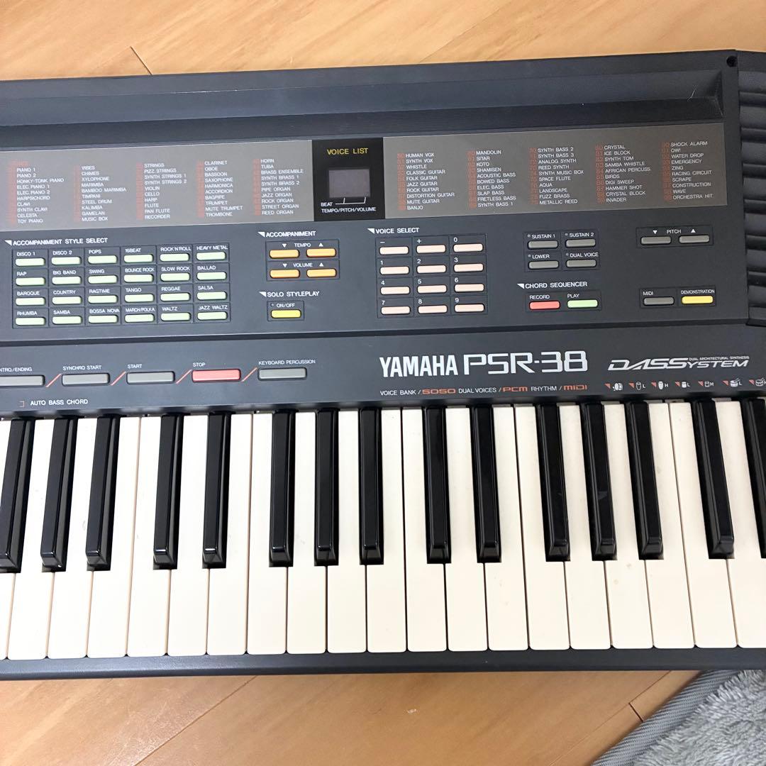 YAMAHA PSR-38 61鍵 電子ピアノ ヤマハ 付属品あり 楽器 ピアノ