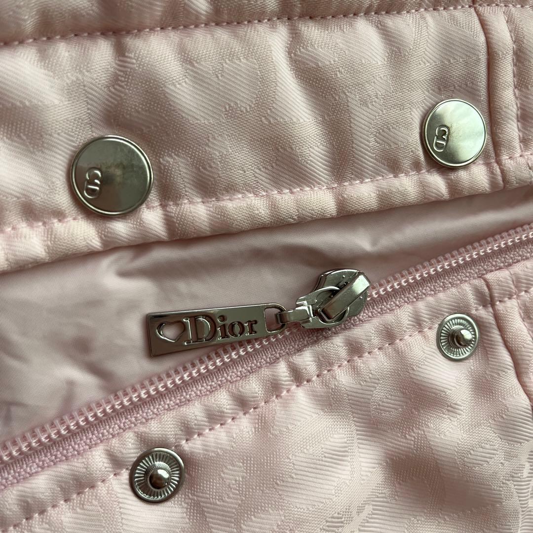 ベビーディオールのダウンコート　3way ピンク　フード取り外し可