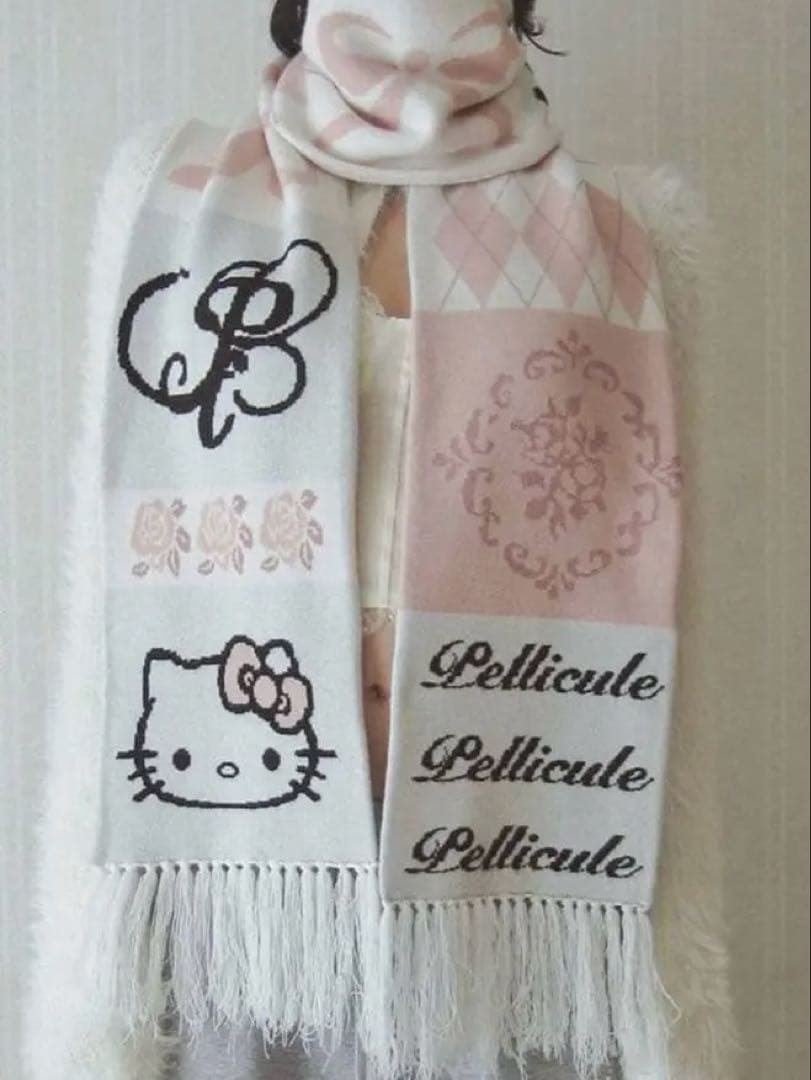 小物 PELLICULE HELLOKITTY hug knitmuffler