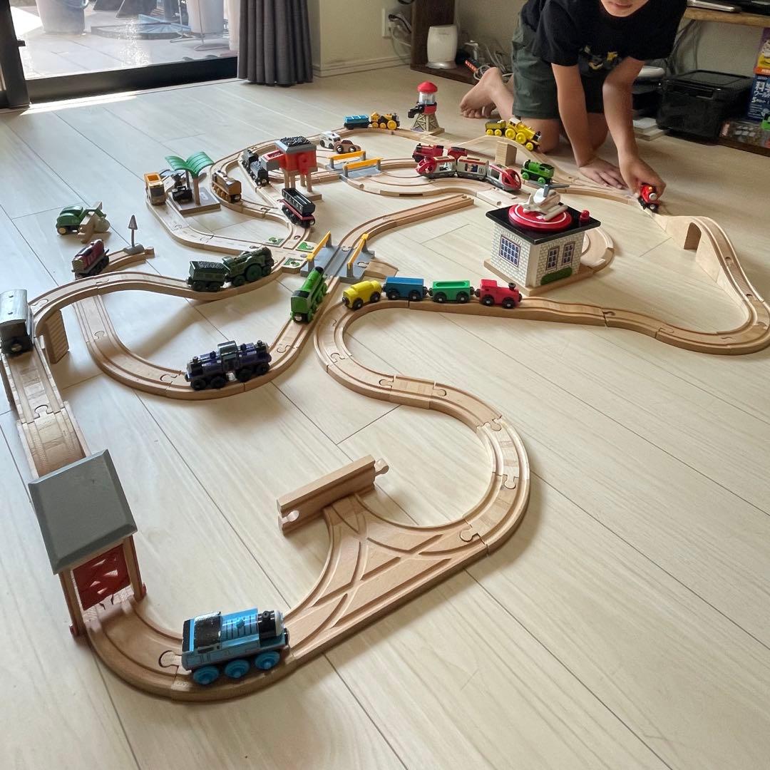 【確認用写真】ラーニングカーブ きかんしゃトーマス 木製レール