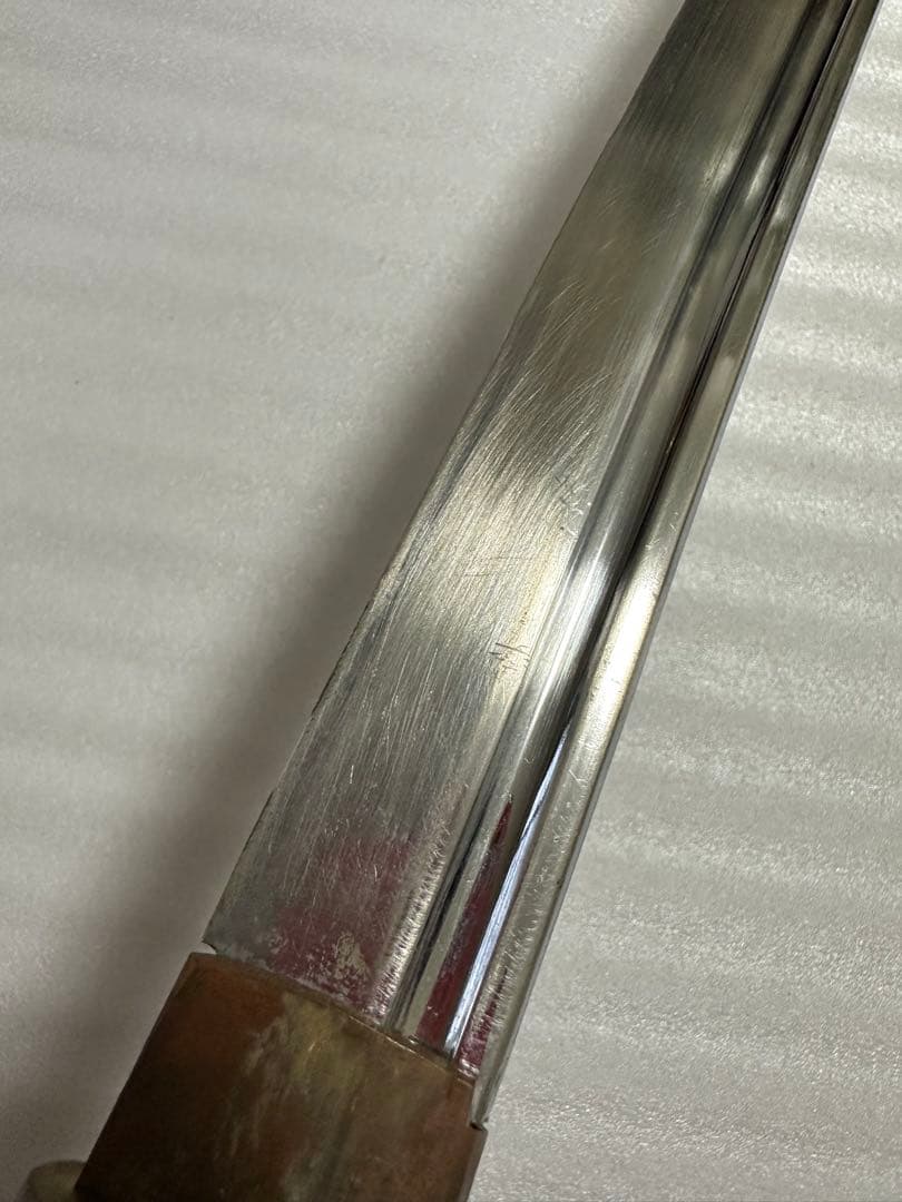 居合練習刀 白鞘　鞘付き長さ約101cm 鞘抜き737g