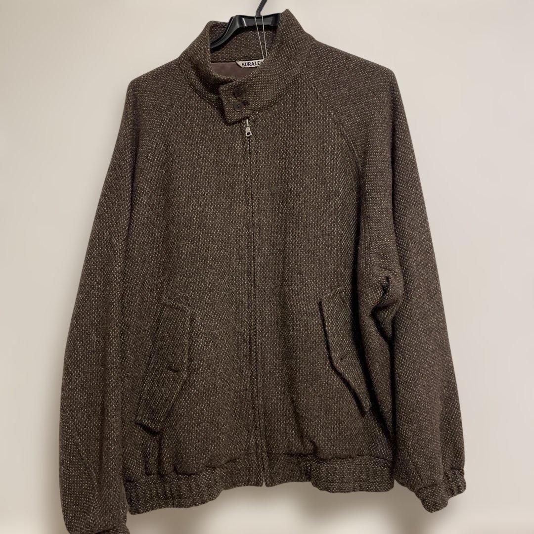 ジャケット・アウター LAMA SHETLAND WOOL TWEED ZIP BLOUSON 3
