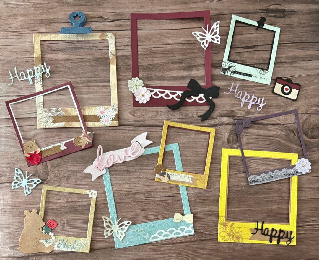 アルバムクラフト・コラージュ素材☆コラージュフレームセット
