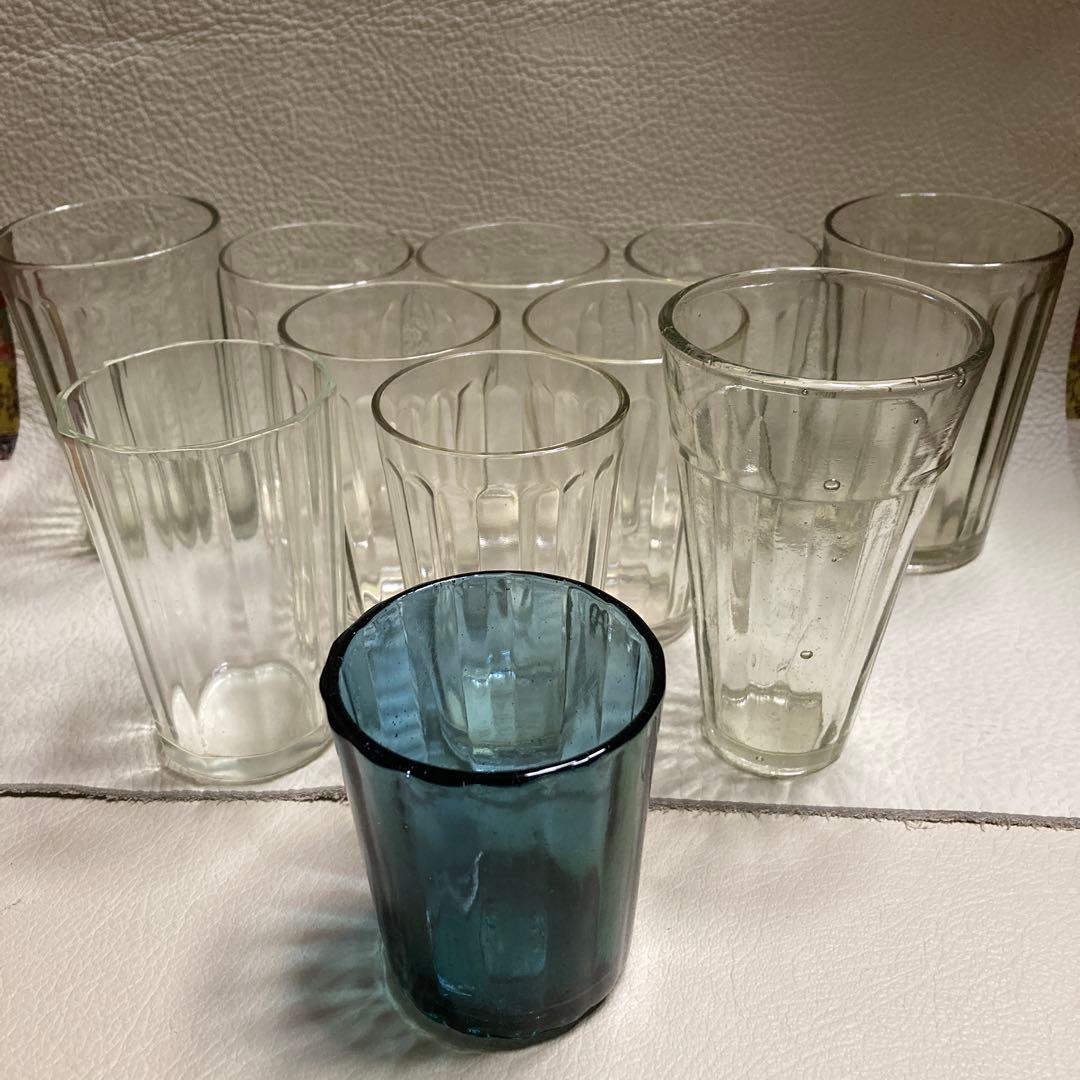 アンティークグラス￼11個島田硝子SGF￼6個CAN2個￼OK1個SR・無印1個