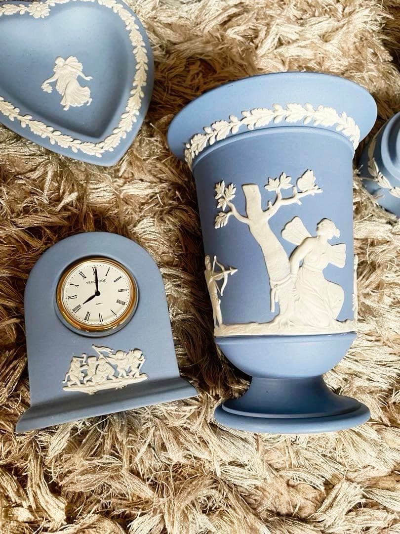 ウェッジウッド　ジャスパー　時計　まとめ売り　フラワーポット