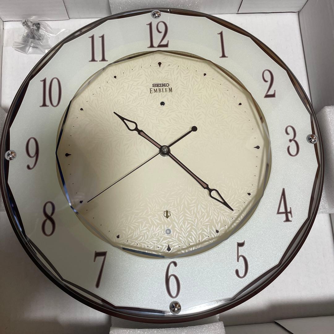 SEIKO EMBLEM 掛時計 HS524B クリーム色