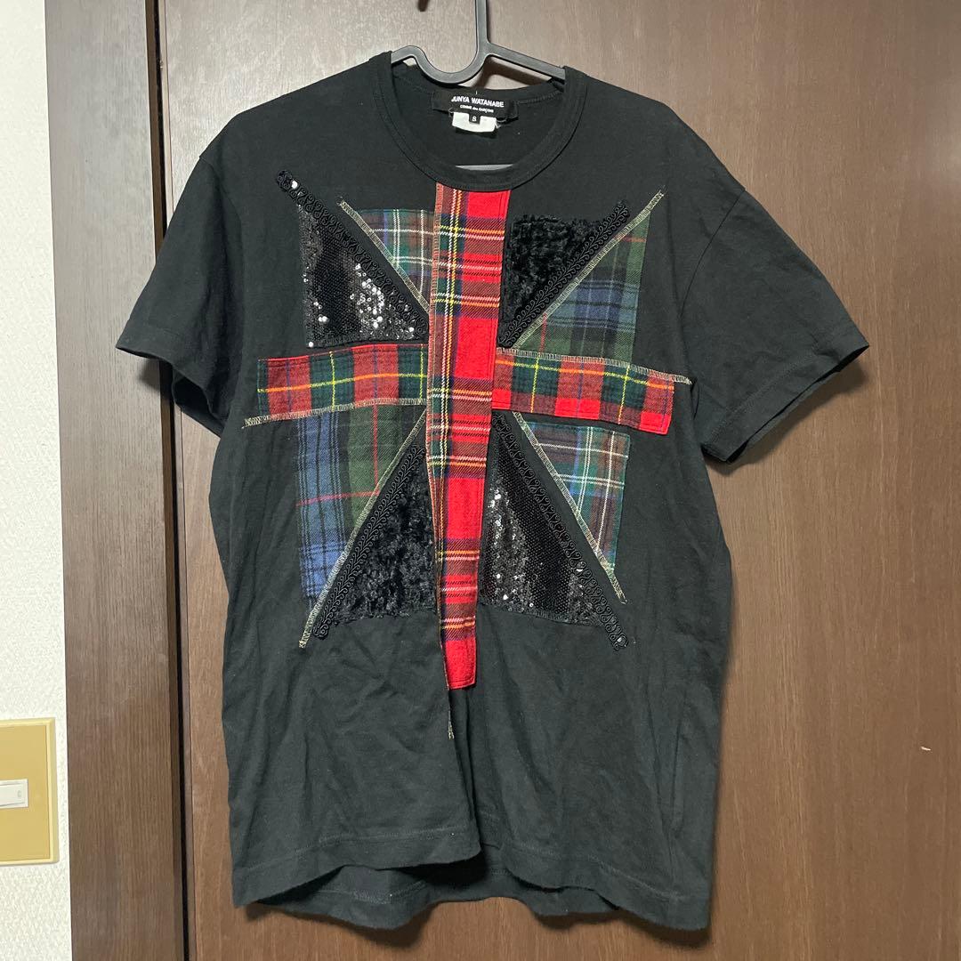 JUNYA WATANABE ユニオンジャック パッチワーク Tシャツ S