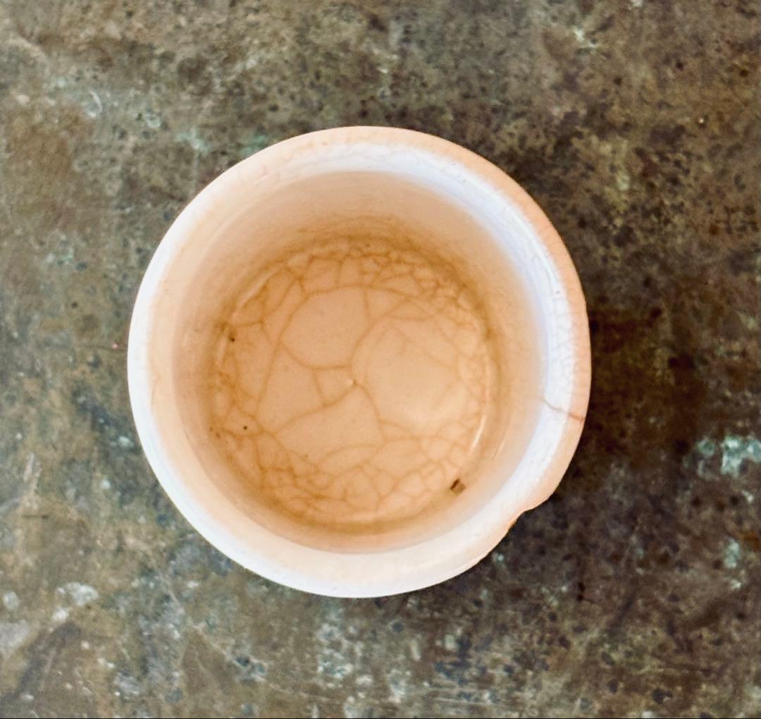 フランスアンティーク 19世紀の陶器 サーギュミヌ窯 4.9cm高さ