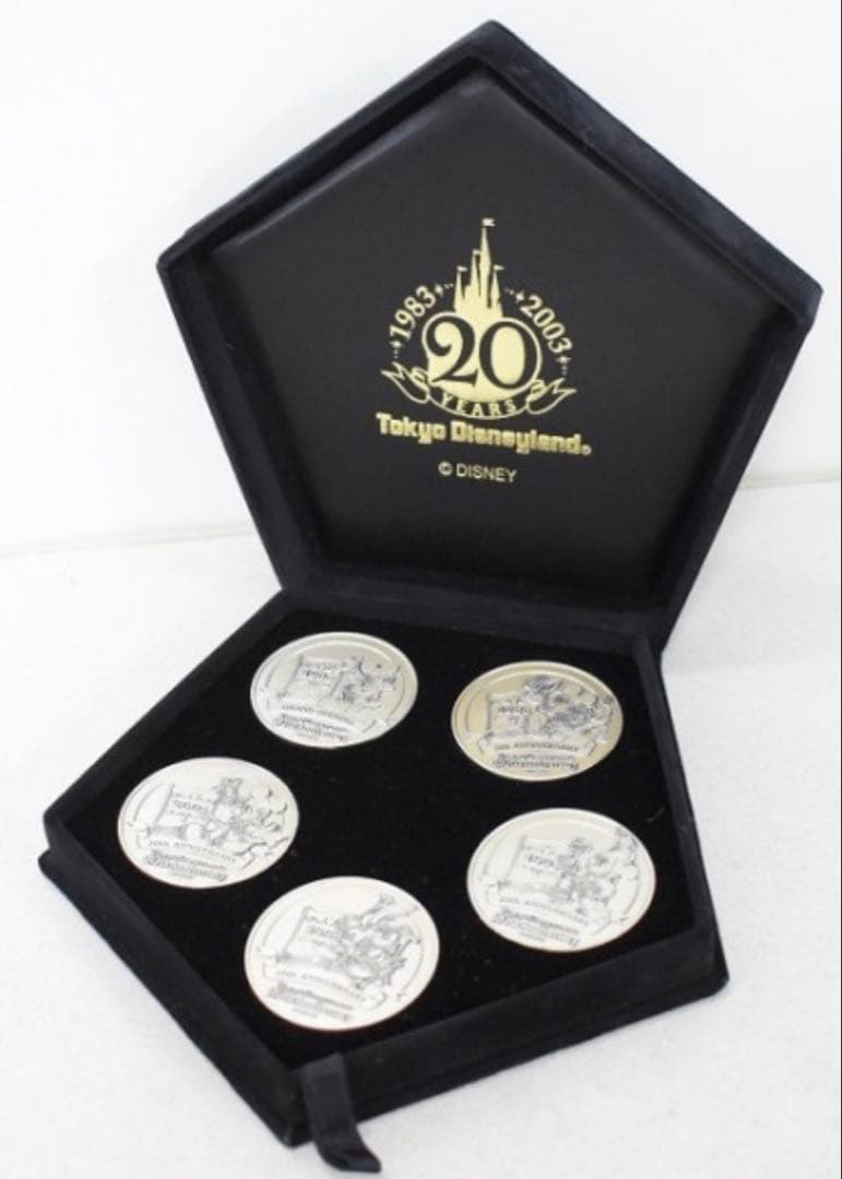 東京ディズニーランド20周年記念 純銀メダル 5枚　限定326セット