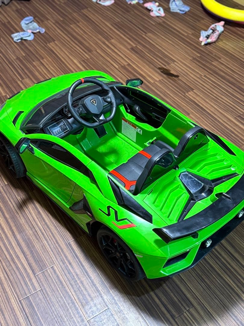 子供用 電動 カート ミニカー ランボルギーニ アベンタドール SVJ 乗用