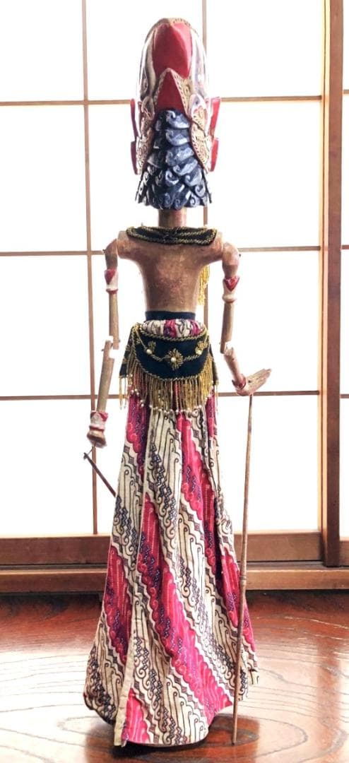 【 ドゥルユドノ（Duryudana）】 アンティーク木偶人形　ワヤン・ゴレ