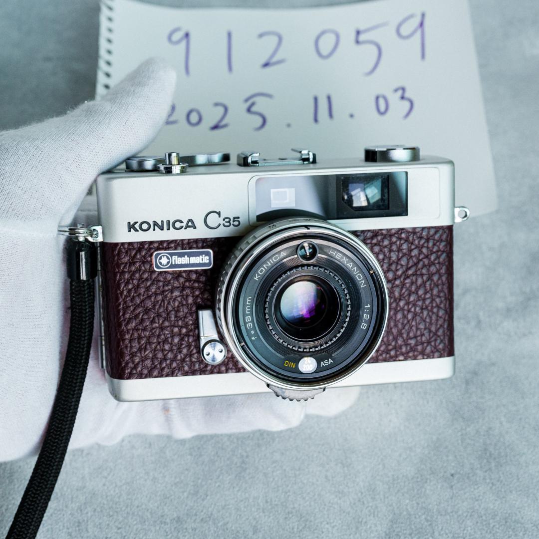 （kiki）Konica C35 flash matic バーガンディ