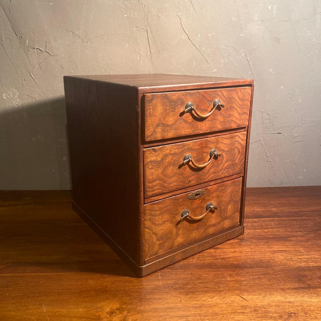 昭和初期 小引き出し 木製 骨董品 古道具 ヴィンテージ インテリア