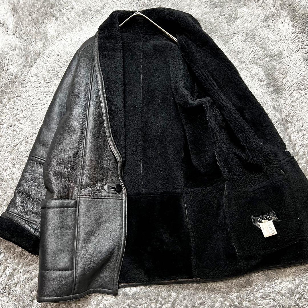 極上ムートン メンズ リアルムートン 羊毛皮 XL相当