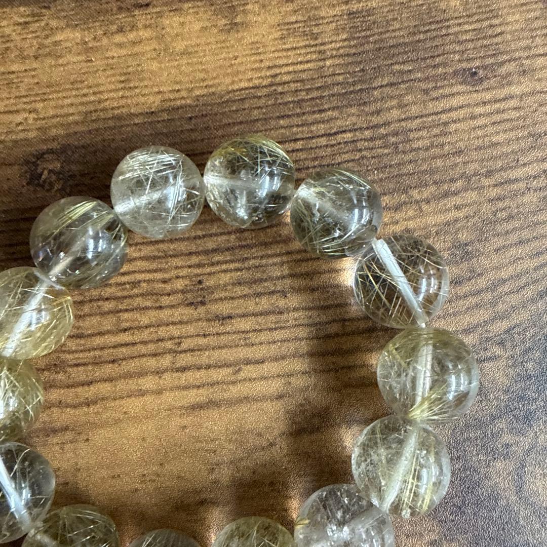 金運 財運 ルチル パワーストーン ブレスレット