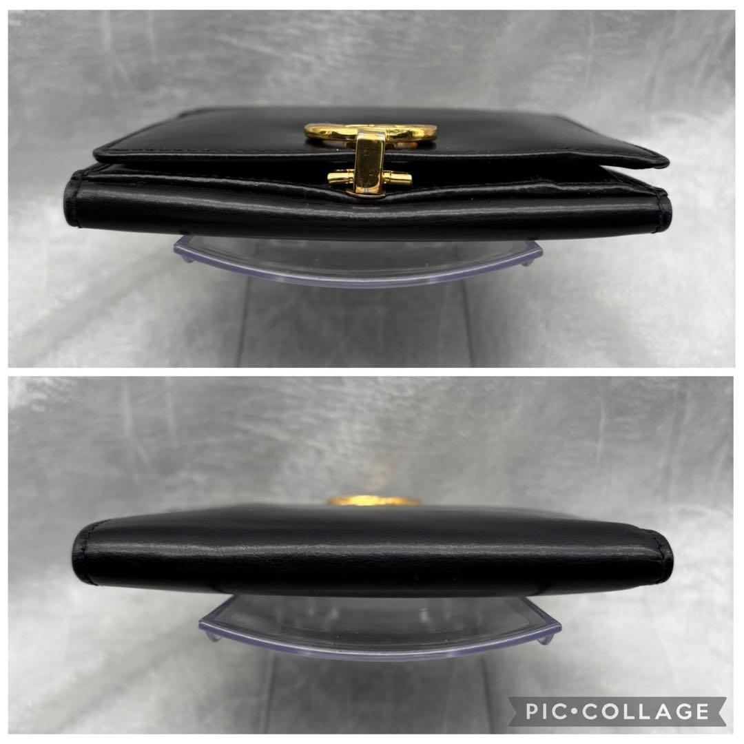 買取見積書有り　美品　オールドグッチ　インターロッキング　レザー二つ折り財布