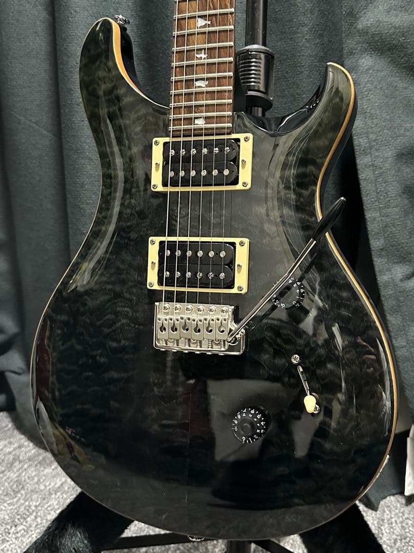 ギター PRS SE Custom24 Quilt Gray Black