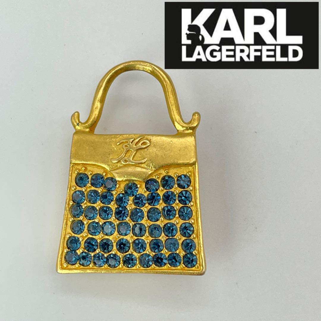 【N68】KARL LAGERFELD　カール・ラガーフェルド　ブローチ