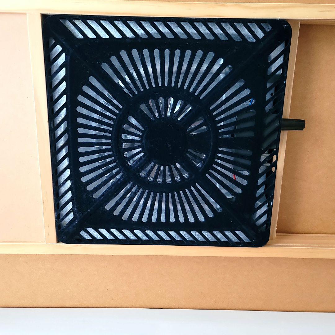 ホワイト 電気こたつ ファン付き