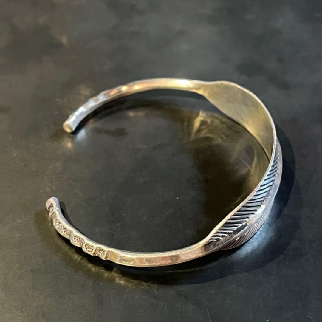 SILVER925 LEAF DESIGN BANGLE/シルバー/バングル