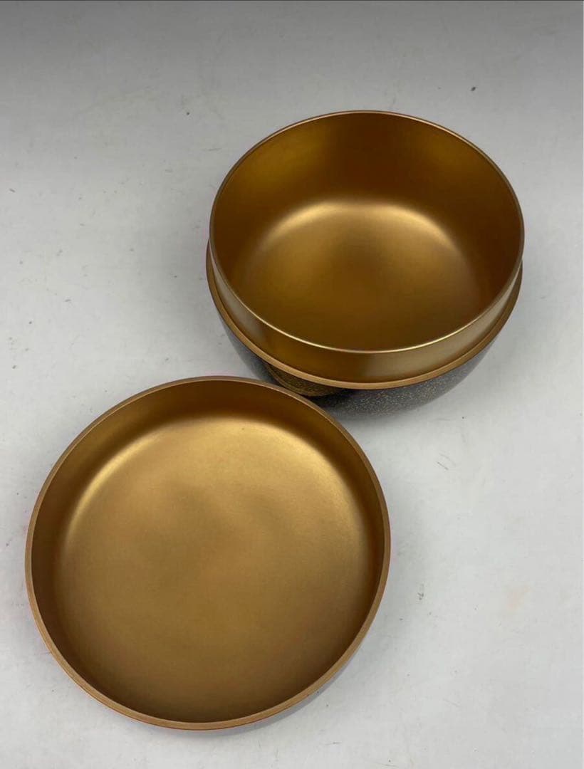 最高傑作品 煎茶道具 棗 松杏 御所車蒔絵 金蒔絵 螺鈿細工 美品 茶道具