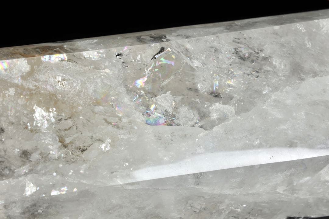 超特大95㎝ 虹入水晶ポイント 天然水晶 原石 天然石 六角水晶 パワーストーン