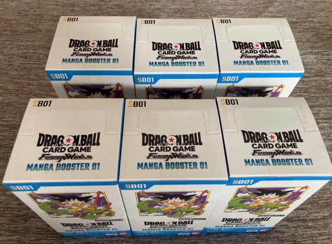 【テープ未開封】6box MANGA BOOSTER 01 フュージョンワールド