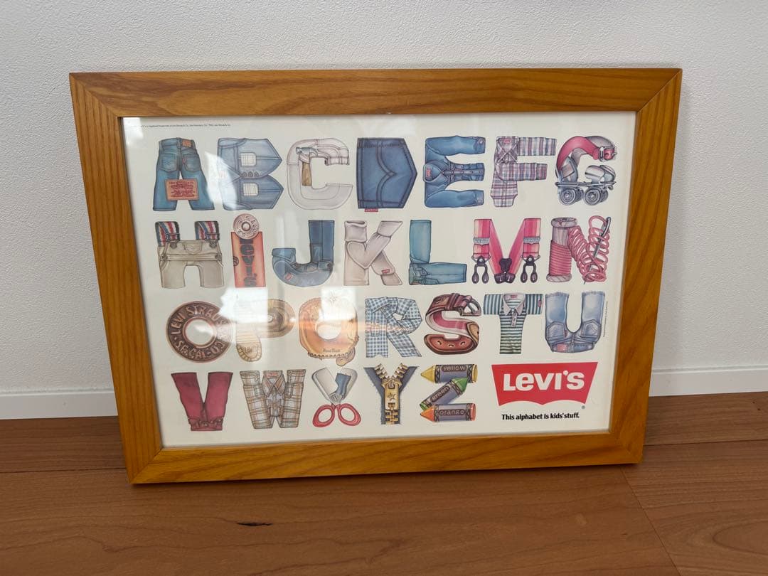 希少Levi’s 80sキッズポスターリーバイス額装