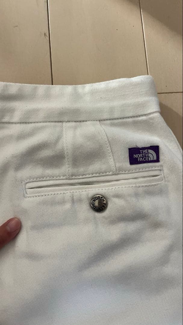 THE NORTH FACE PURPLE Rabelホワイト チノパン