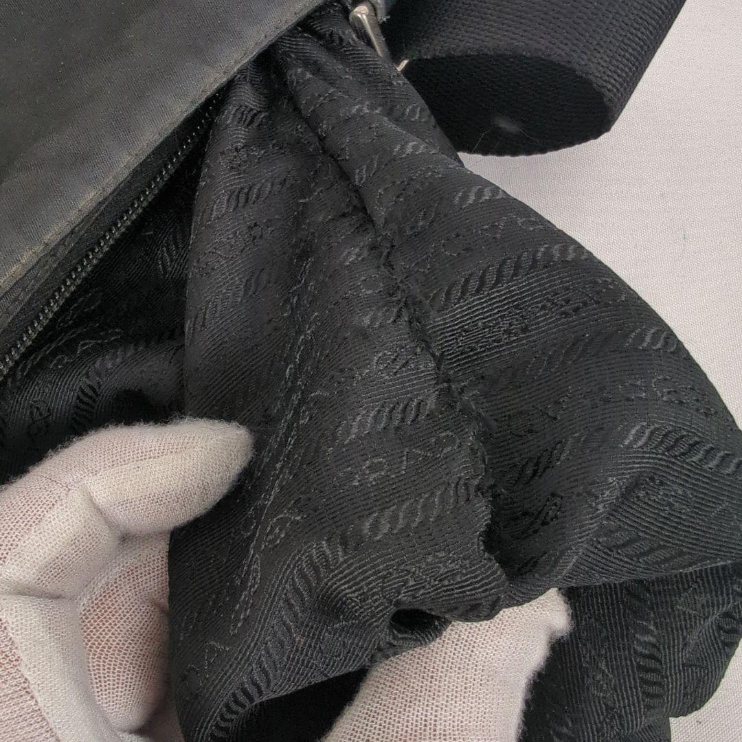 【良品】PRADA プラダ サコッシュ ナイロン ショルダーバッグ プレート