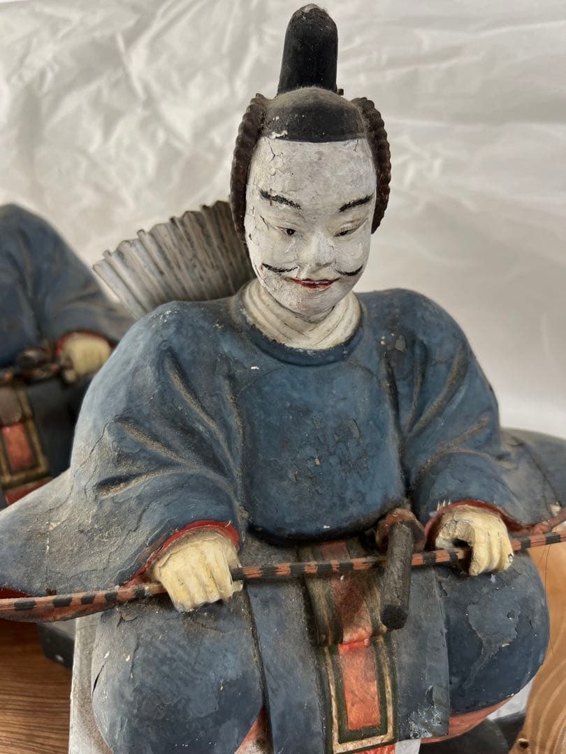 木彫　人形　2体