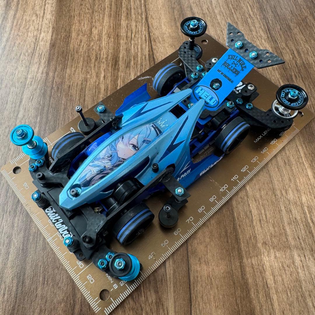 ミニ四駆 FM-A デュアルリッジJr. ポリカ 完成品 痛車