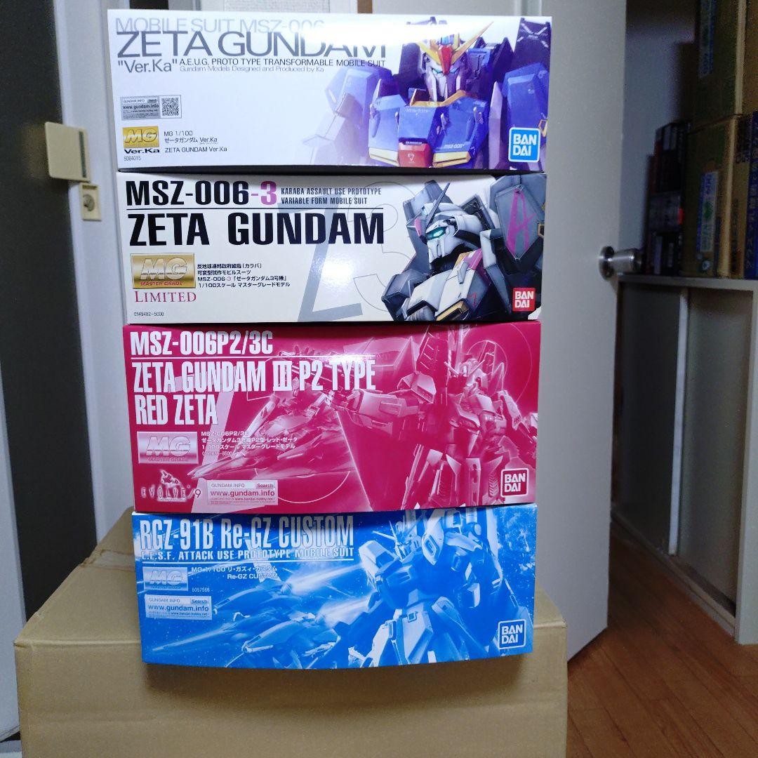 MG ゼータガンダムVer.Kaやゼータガンダム３号機など４点セット